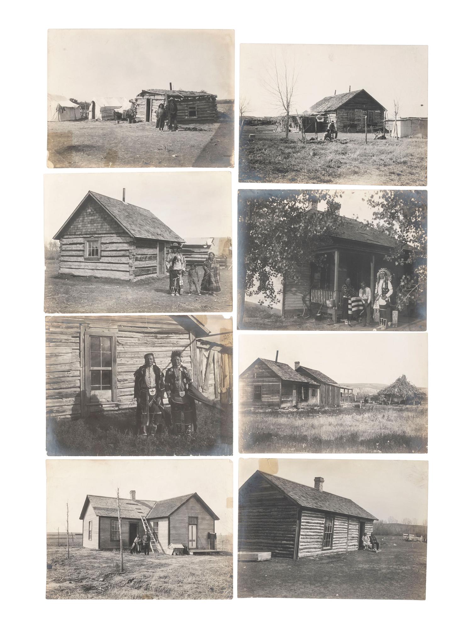 [NATIVE AMERICANS]. [THROSSEL, Richard (1882-1933), photographer]. A collection of 75 silver gelatin photographs documenting Crow Indians. Provenance : Estate of Joseph Henry Sharp.