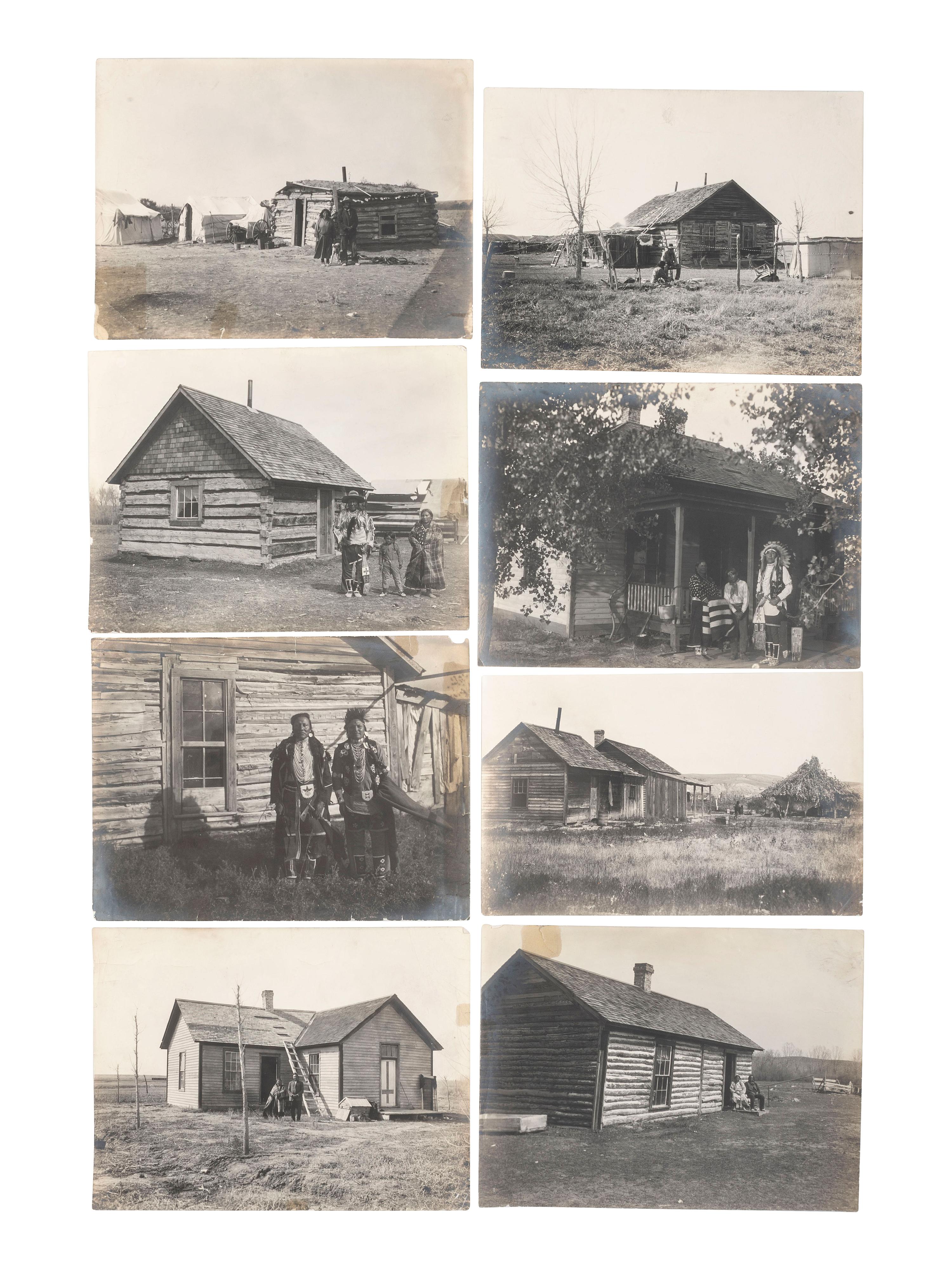 [NATIVE AMERICANS]. [THROSSEL, Richard (1882-1933), photographer]. A collection of 75 silver gelatin photographs documenting Crow Indians. Provenance : Estate of Joseph Henry Sharp.