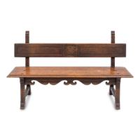 An Italian Oak Hall Bench