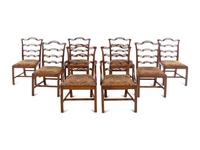 A Set of Eight George III Style Mahogany Chairs