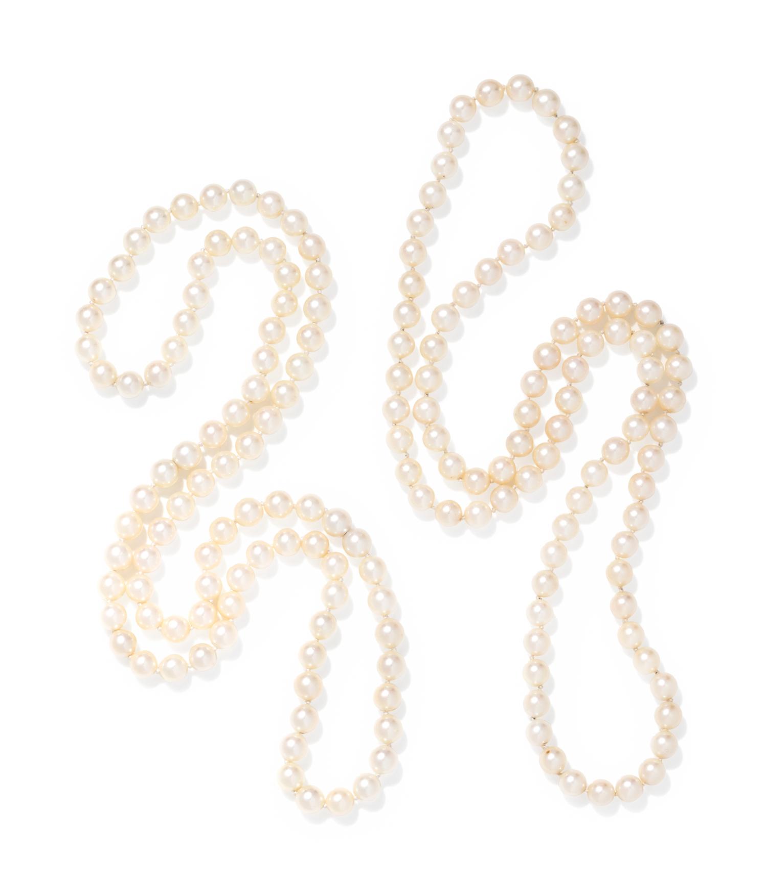 COLLECTION OF CULTURED PEARL NECKLACES
