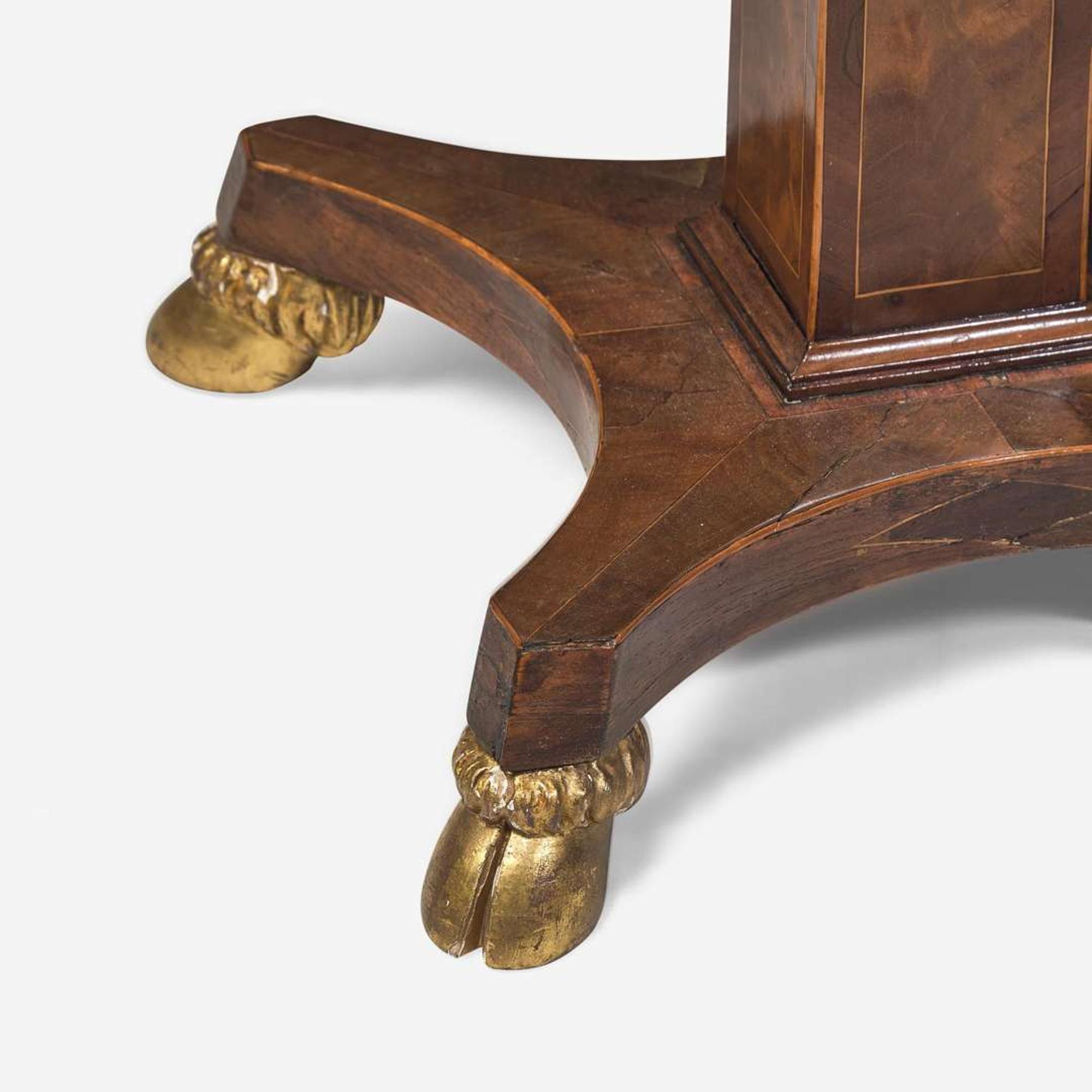 A Regency octagonal inlaid mahogany and satinwood occasional table circa 1810