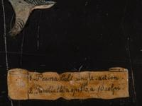 A Pair of Sgraffito Paintings of Pistols
