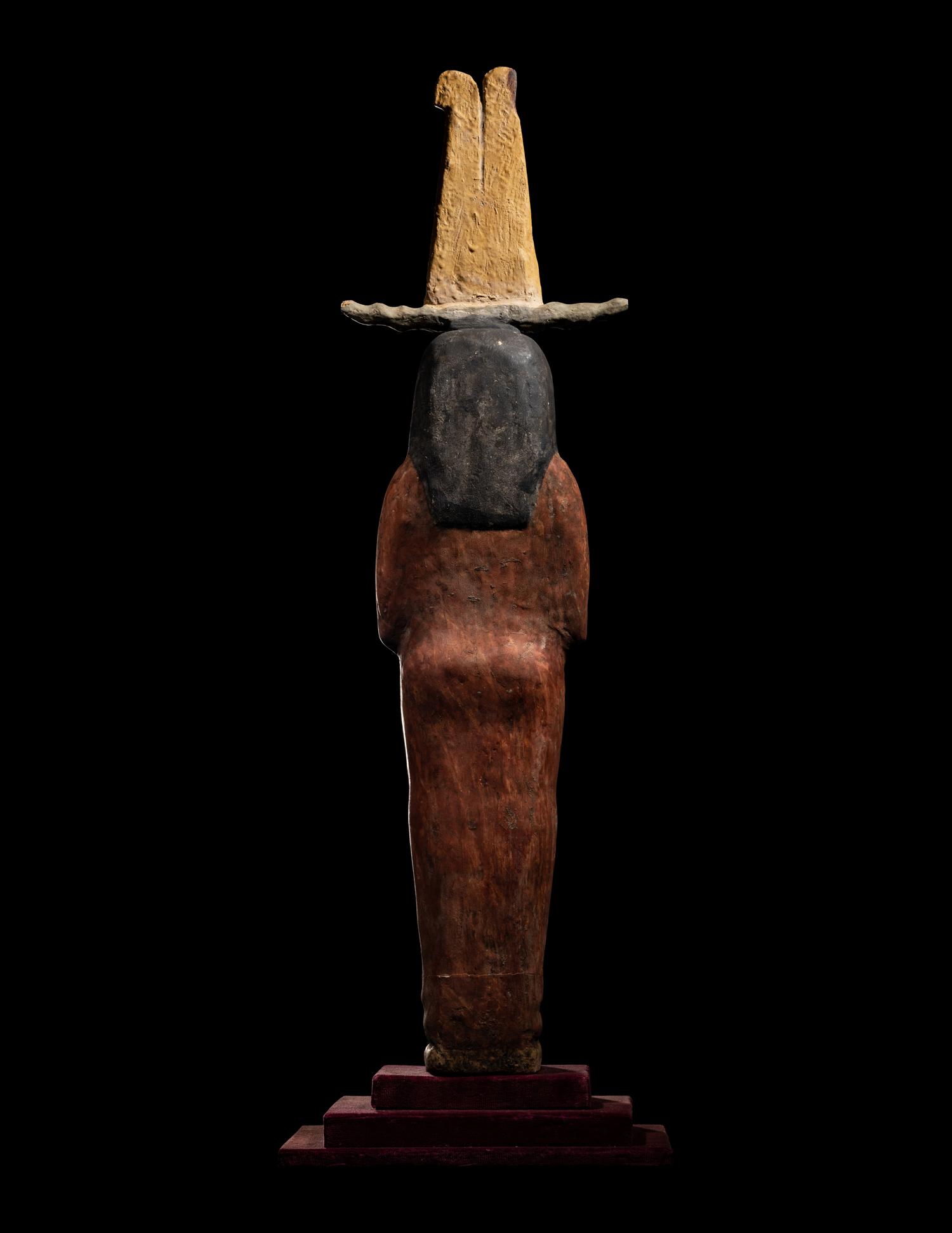 An Egyptian Polychrome Wood Ptah-Sokar-Osiris