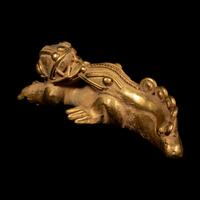 A Tairona Tumbaga Iguana Figures