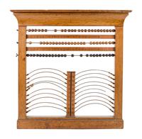 An American Painted Pine Billiards Score Board