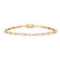 Diamond and Yellow Gold Bracelet