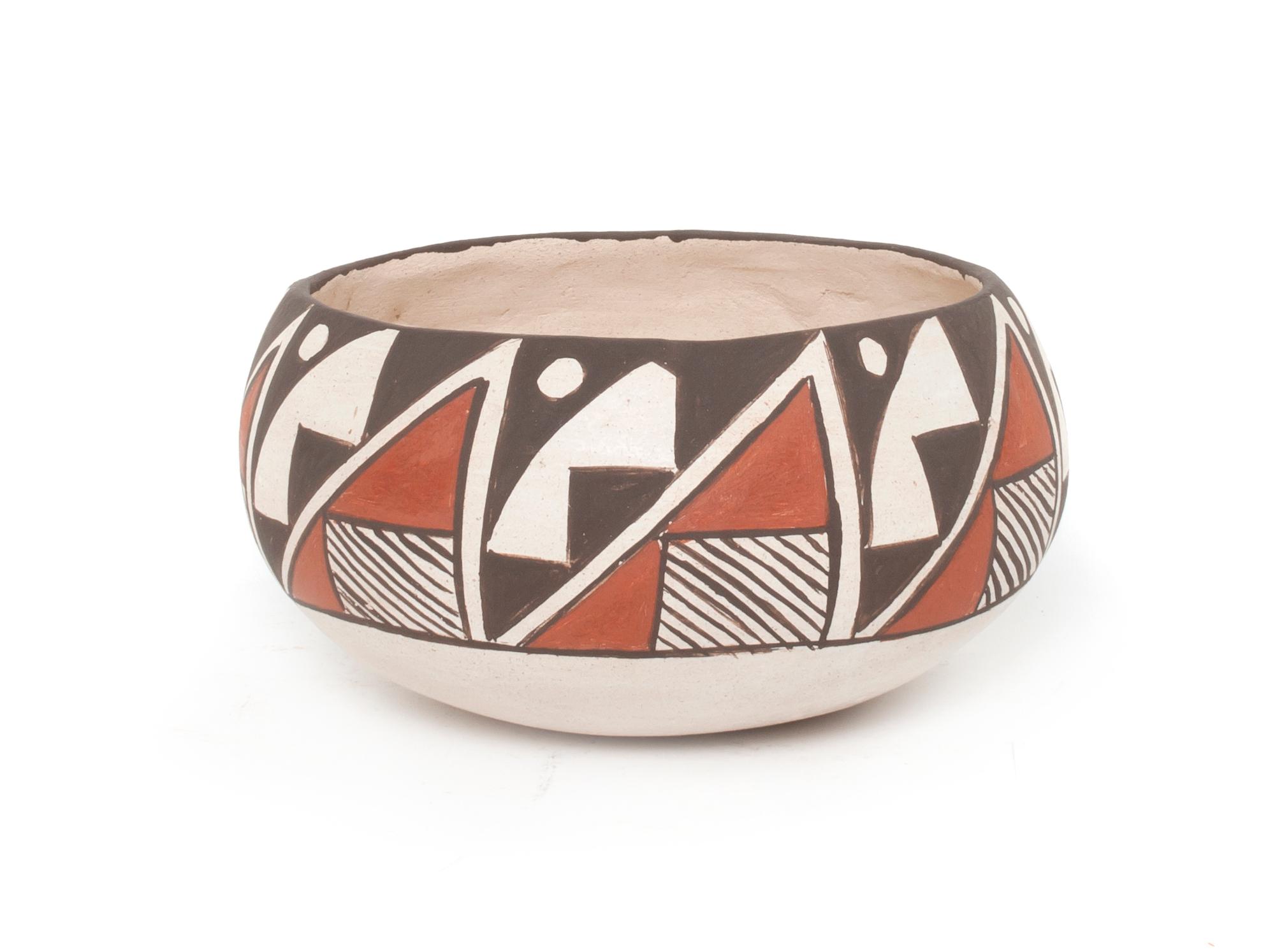 A Laguna Pottery Bowl Height 3 x diameter 6 inches.