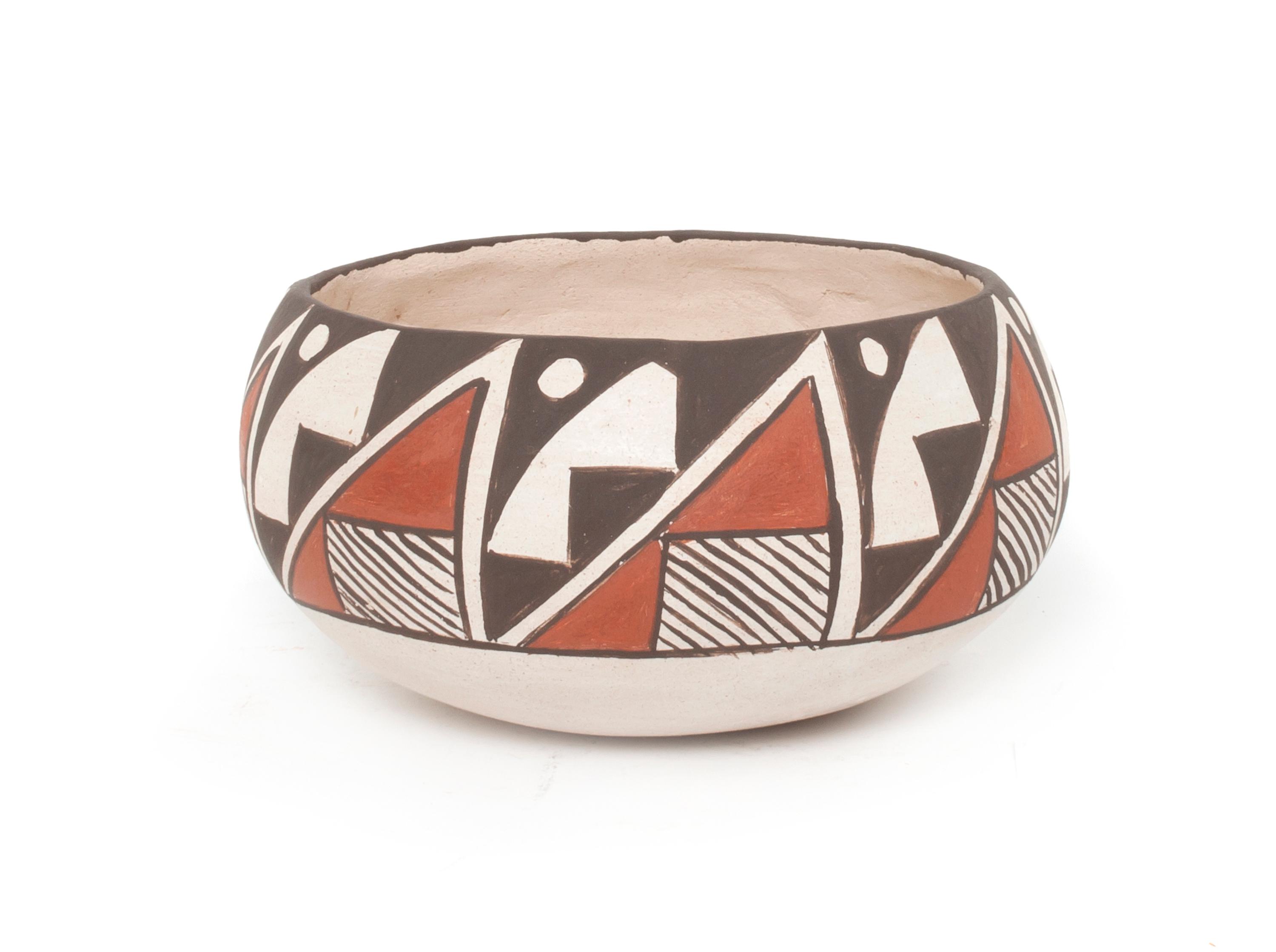 A Laguna Pottery Bowl Height 3 x diameter 6 inches.