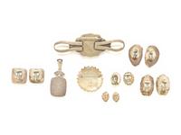 EIGHT PIECES OF SILVER JEWELRY