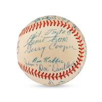 A 1958 Winston Salem Red Birds Team Signed Autograph Baseball