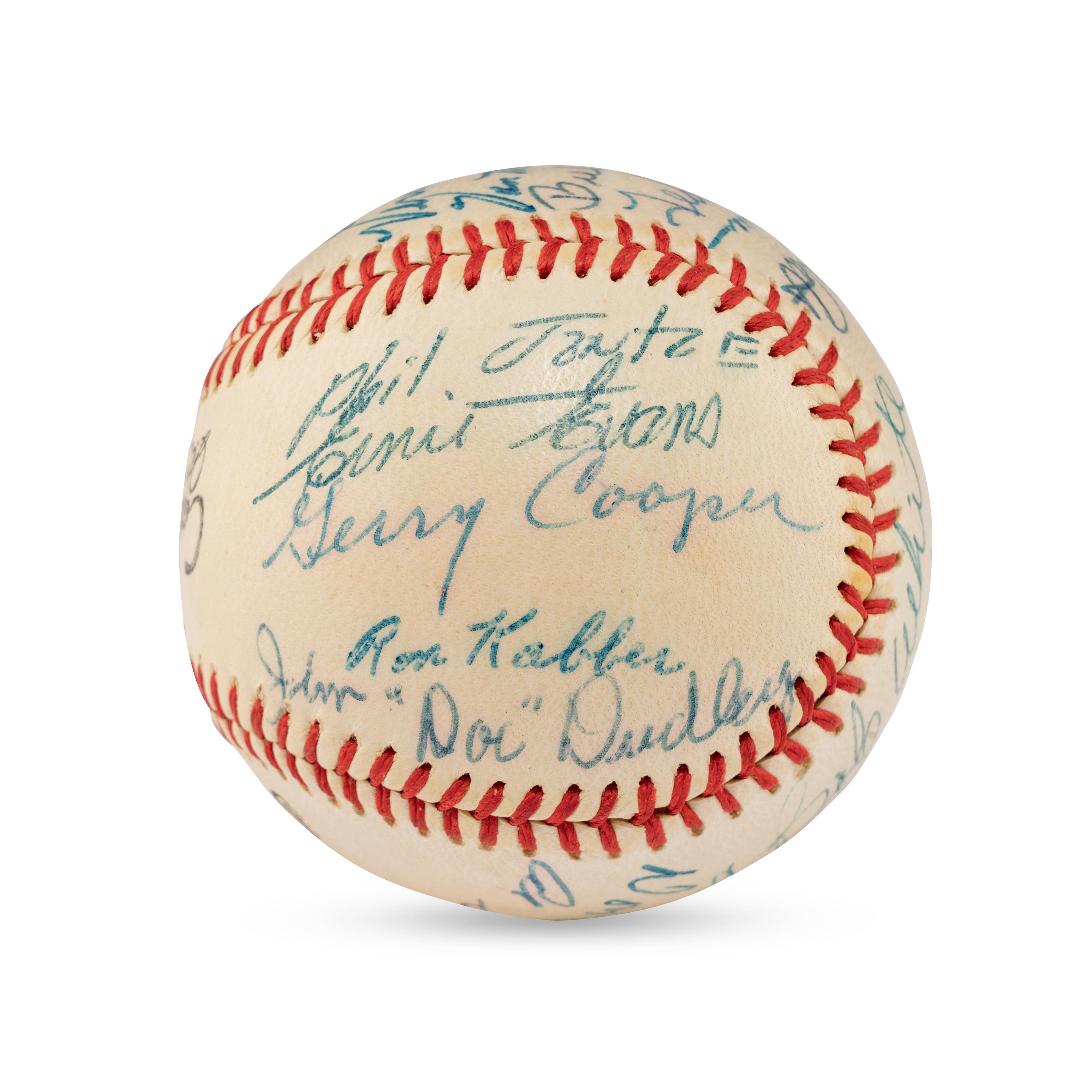 A 1958 Winston Salem Red Birds Team Signed Autograph Baseball