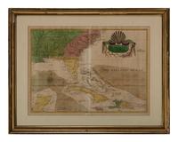 CATESBY, Mark (1679?-1749). A Map of Carolina, Florida and the Bahama Islands with the Adjacent Parts. London, 1731-43.