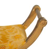 An Italian Giltwood Curule-Form Bench