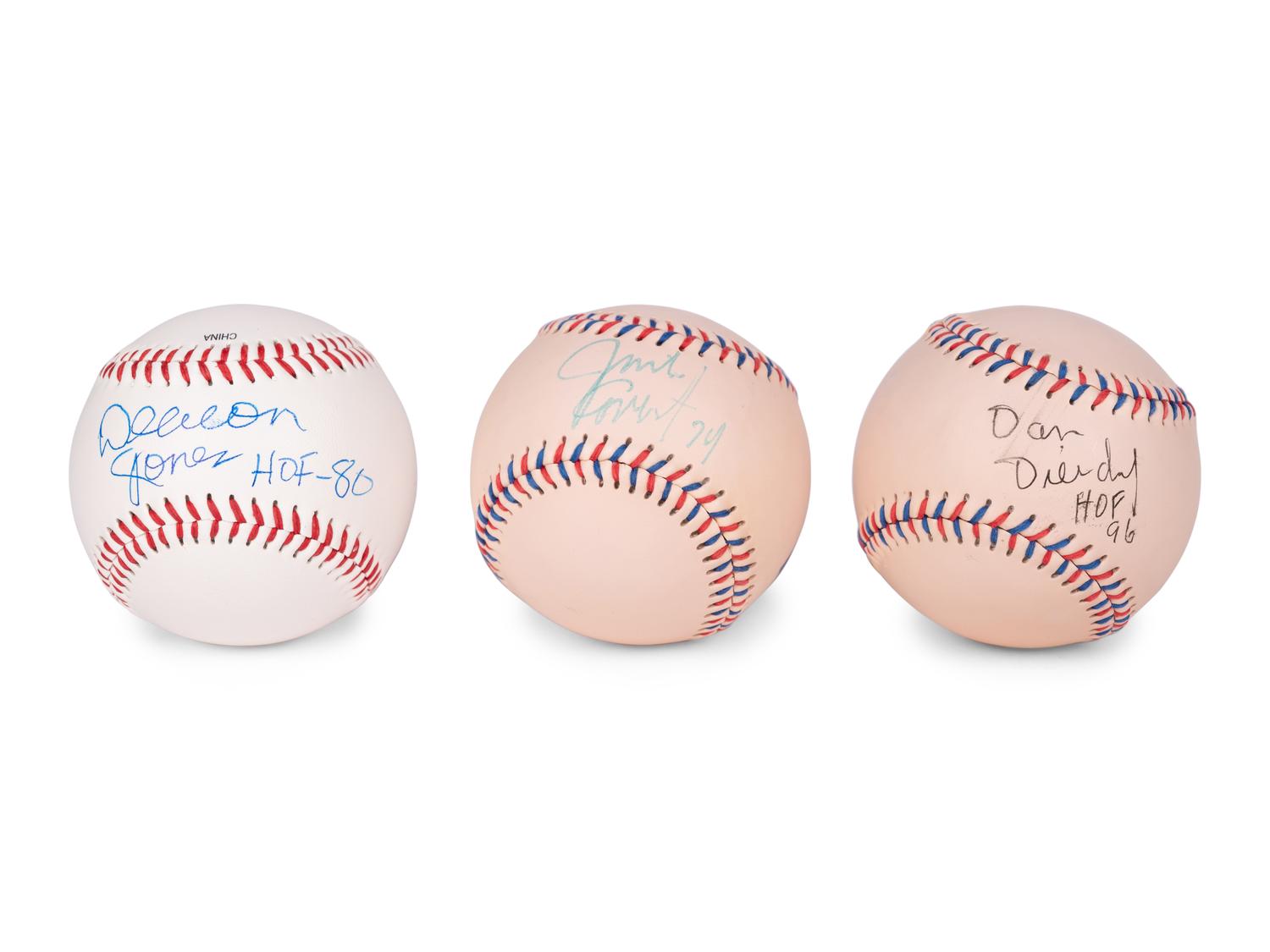 A Group of 12 Pro Football Hall of Fame Signed Autograph Baseballs (Beckett Authentication Services BAS Certified),