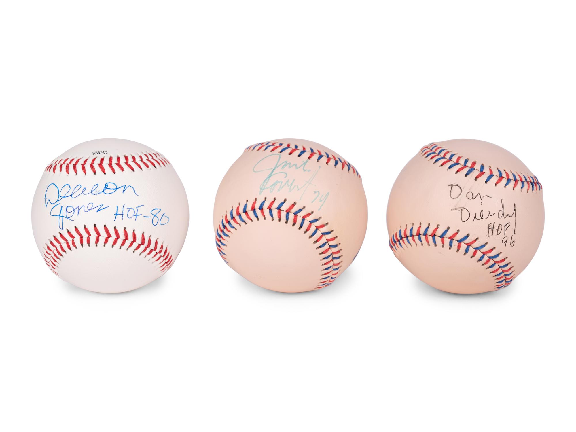 A Group of 12 Pro Football Hall of Fame Signed Autograph Baseballs (Beckett Authentication Services BAS Certified),