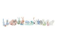 A Group of Twenty Herend Porcelain Animal Figurines