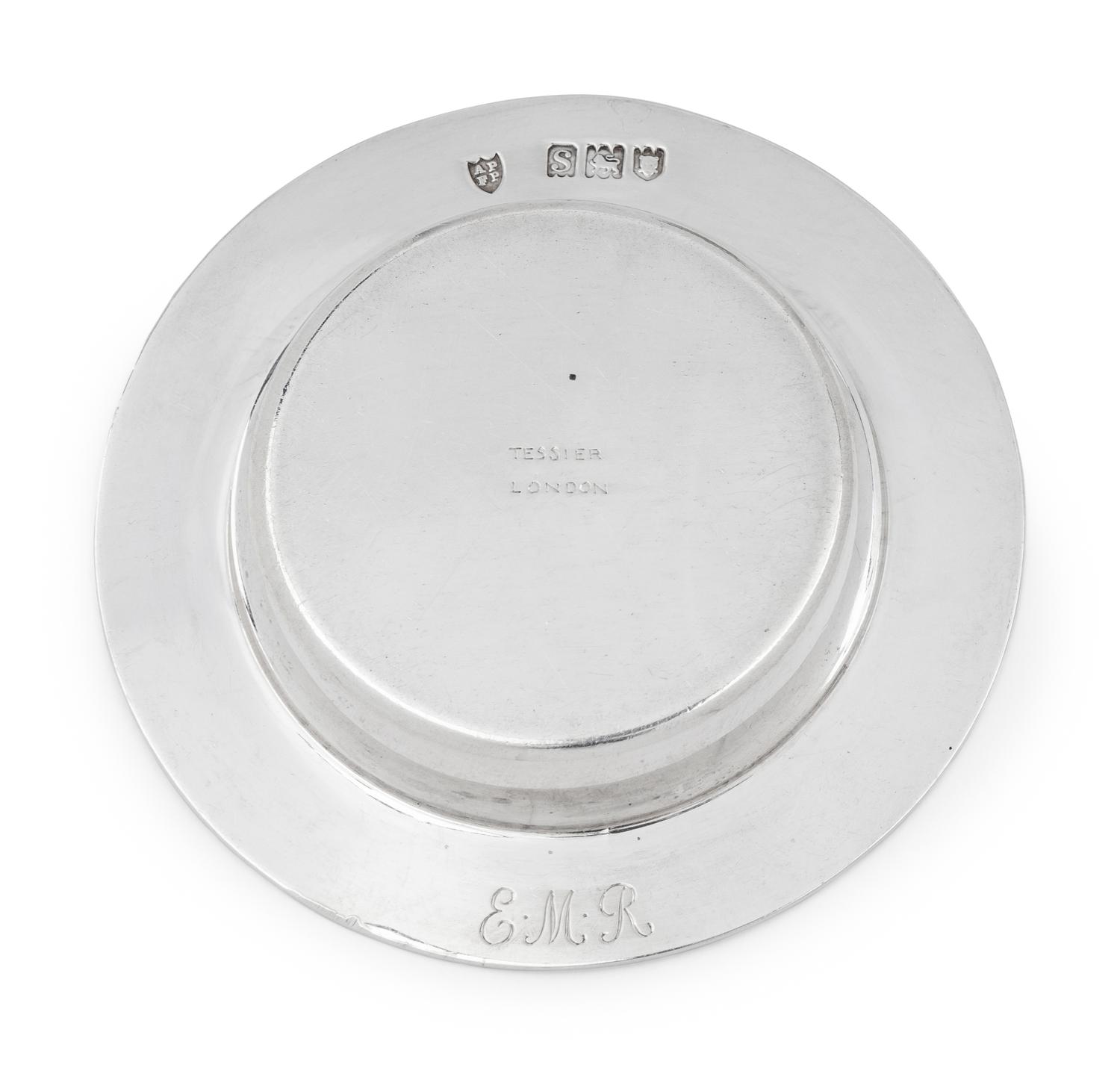 A Set of Fourteen English Silver Place-Setting Ash Trays