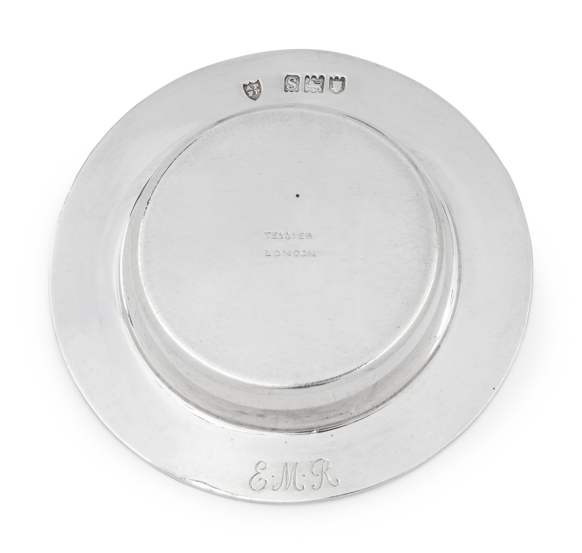 A Set of Fourteen English Silver Place-Setting Ash Trays