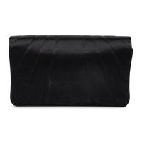 Chanel, Flap Clutch in Quilted Black Satin