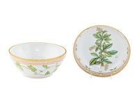 Two Royal Copenhagen Flora Danica Porcelain Serving Bowls