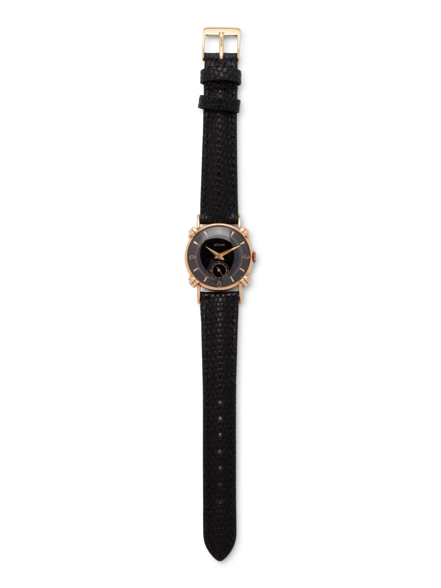 LeCOULTRE, VINTAGE, 14K YELLOW GOLD WRISTWATCH