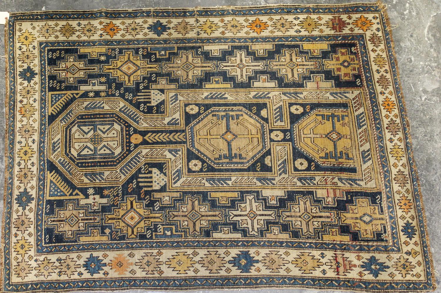 Two Northwestern Persian Wool Rugs Larger 6 feet x 4 feet 11 inches. — 19TH/20TH CENTURY