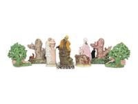 A Group of Seven Staffordshire Ceramic Figures