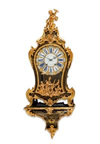 A Louis XV Style Boulle Bracket Clock and Bracket — THE DIAL INSCRIBED DELORME À PARIS, 19TH CENTURY