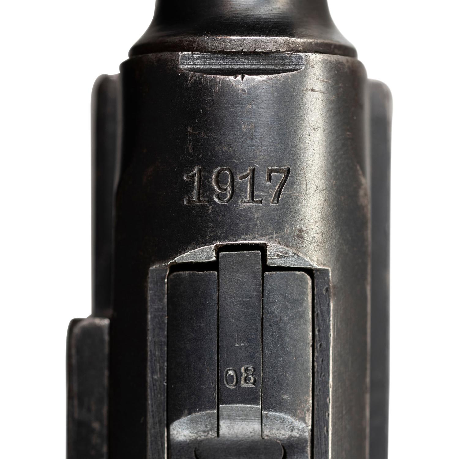 ** Erfurt P.08 Luger Dated 1917 with Matching Numbers and Martial Markings