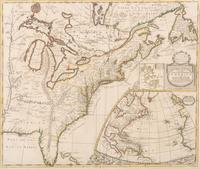SENEX, John (d.1740) A New Map of the English Empire in America viz Virginia, New York, MaryLand, New Iarsey, Carolina, New England, Pennsylvania, Newfoundland, New France &c. . [London], 1719.