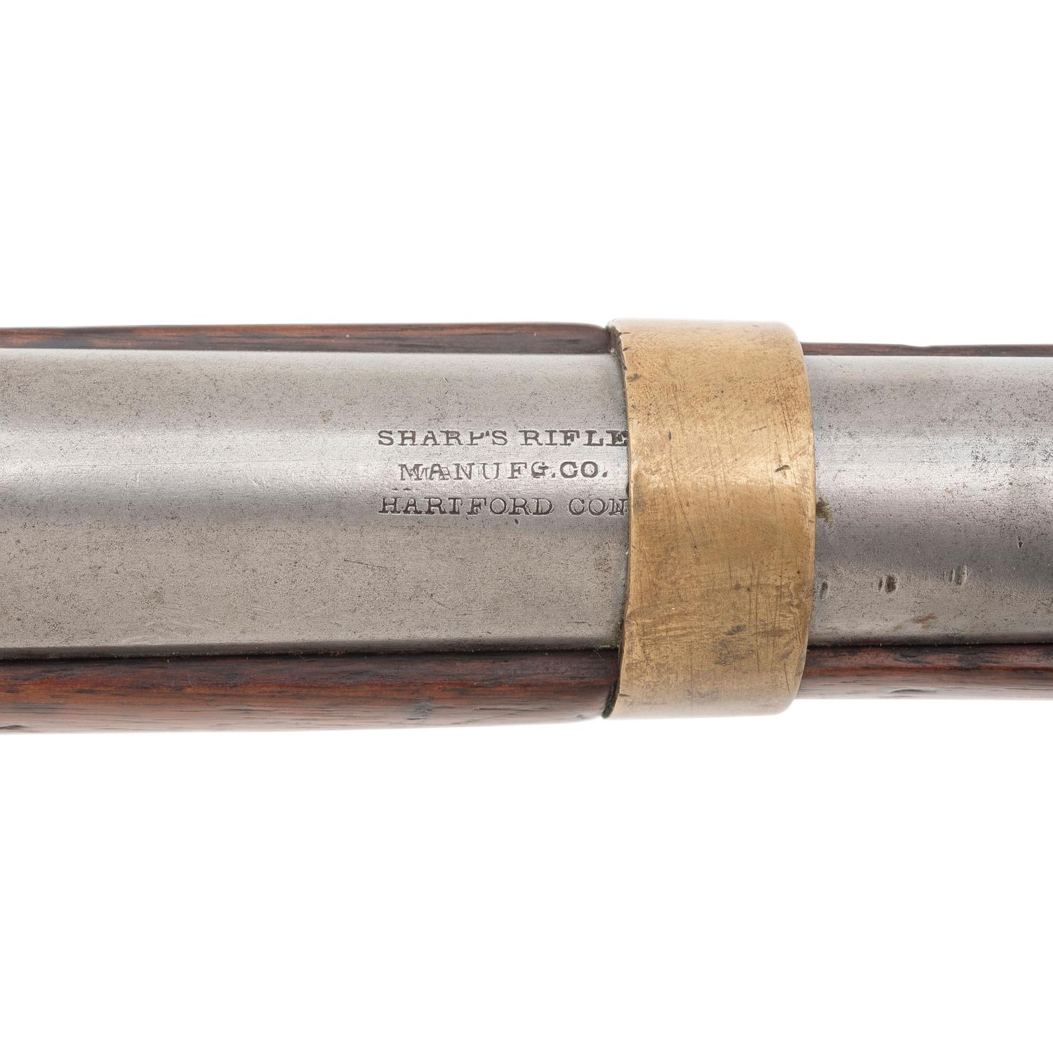 Rare Martially Marked Sharps Model 1855 Saddle Ring Carbine