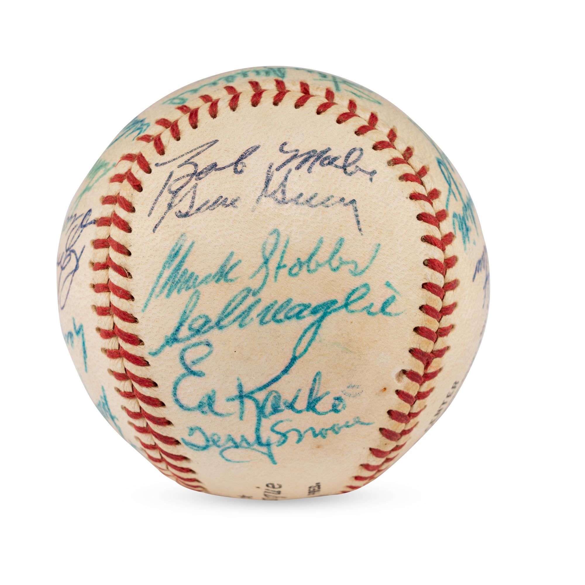 A 1958 St. Louis Cardinals Team Signed Autograph Baseball Featuring Stan Musial (JSA Letter of Authenticity)