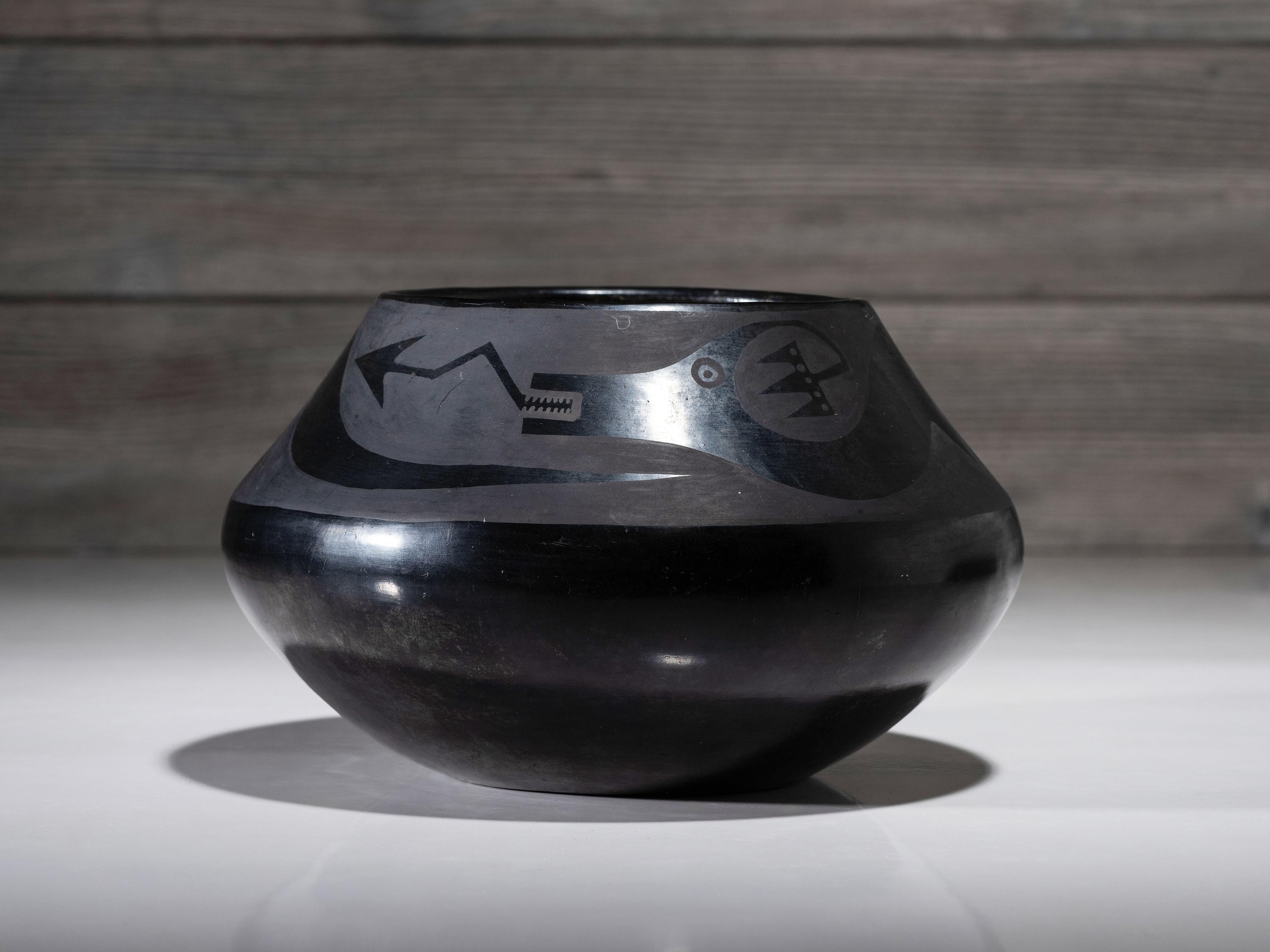 Blackware Pottery Jar 1923-1925