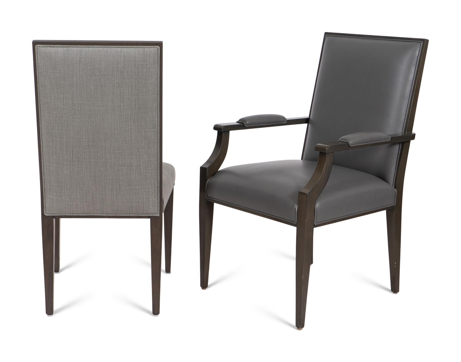 A Set of Ten Artistic Frame Chantiers Dining Chairs