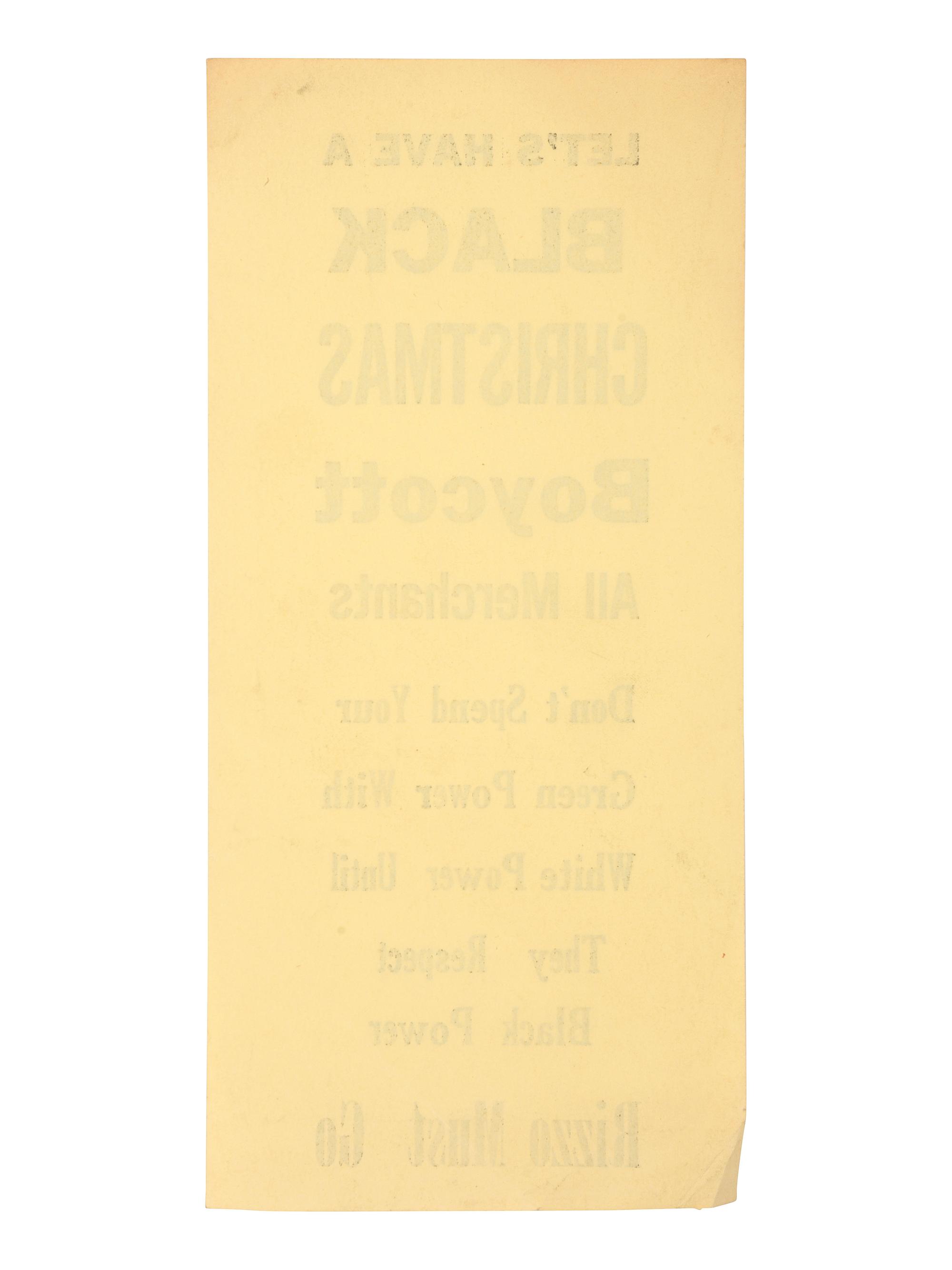 [CIVIL RIGHTS]. A pair of flyers denouncing Philadelphia Police Commissioner Frank Rizzo.