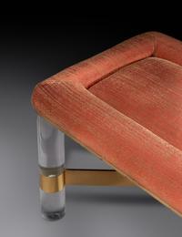 Pair of Benches, c. 1970s Karl Springer Ltd., USA