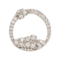 ART DECO, DIAMOND CIRCLE BROOCH