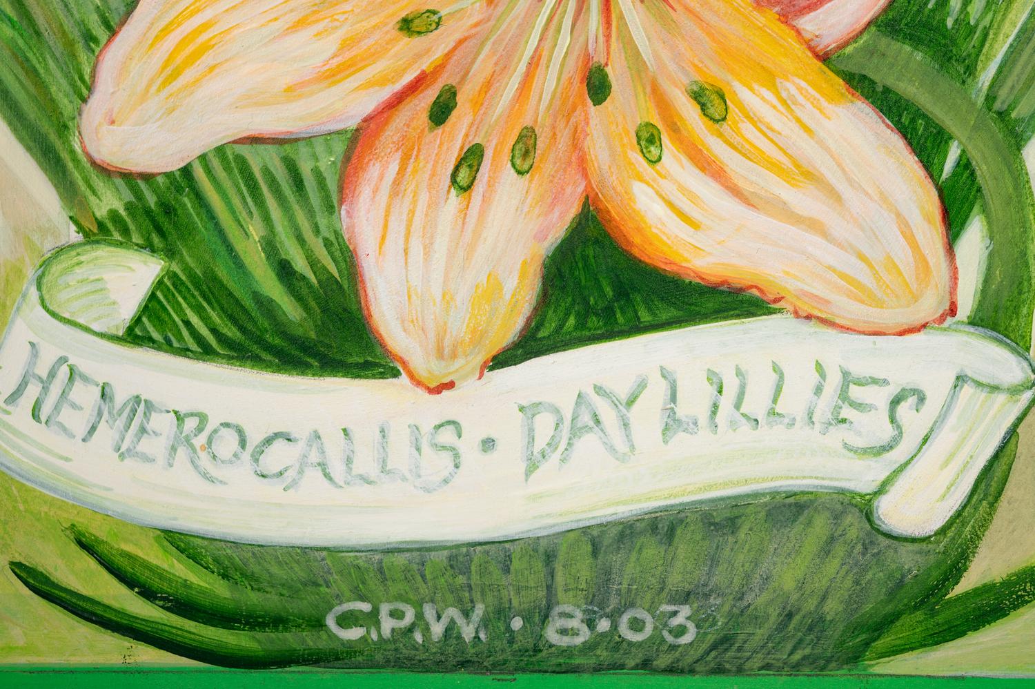 Day Lillies and Pansies (A Pair of Works)