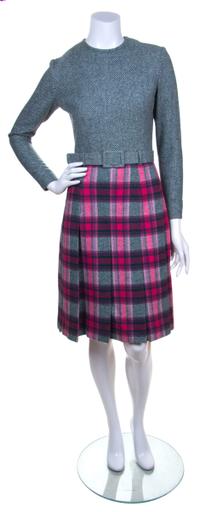 A Nina Ricci Multicolor Wool Dress,
