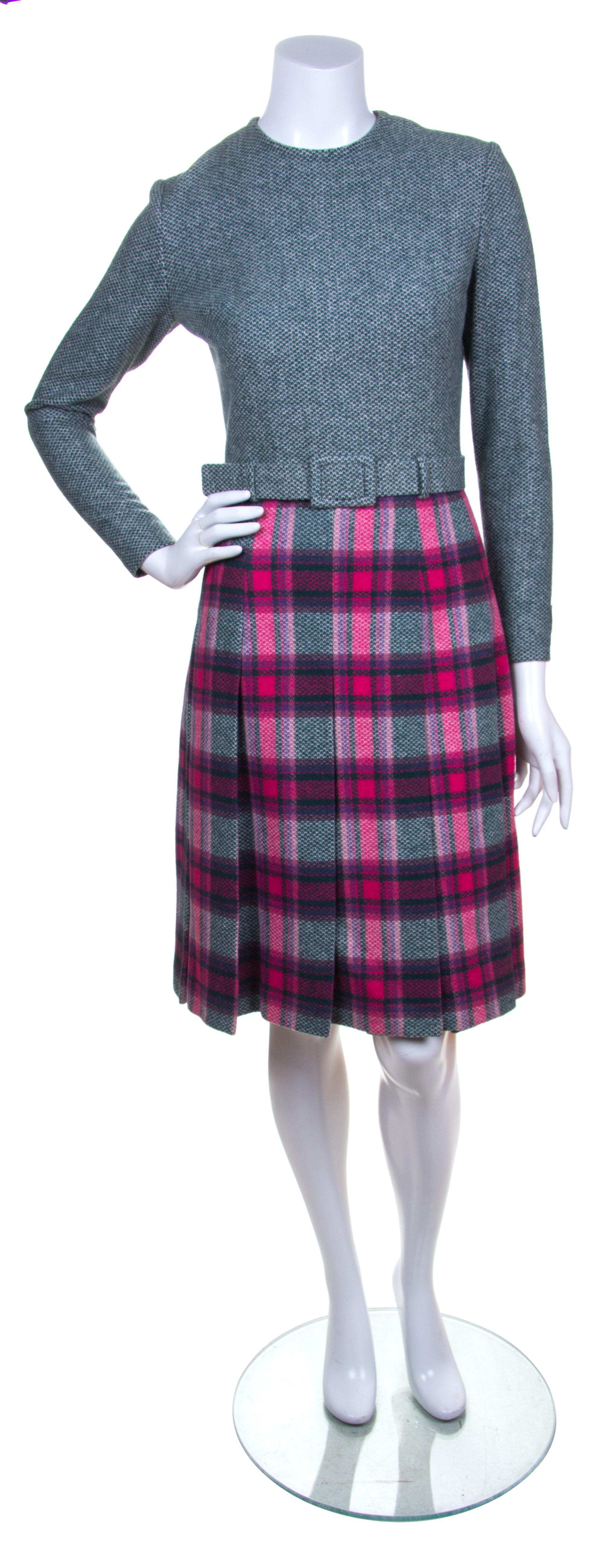 A Nina Ricci Multicolor Wool Dress,