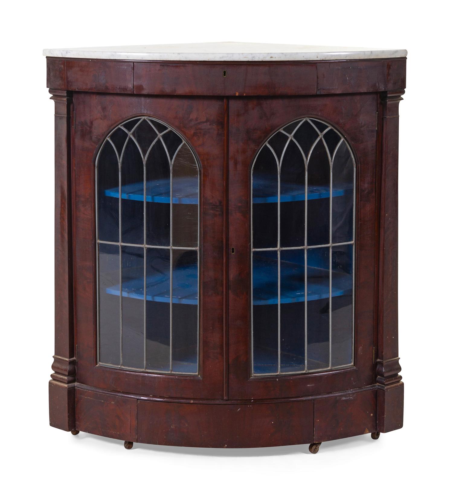 A Victorian Mahogany Corner Cabinet