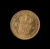 A Netherlands 1912 10 Guilder Gold Coin