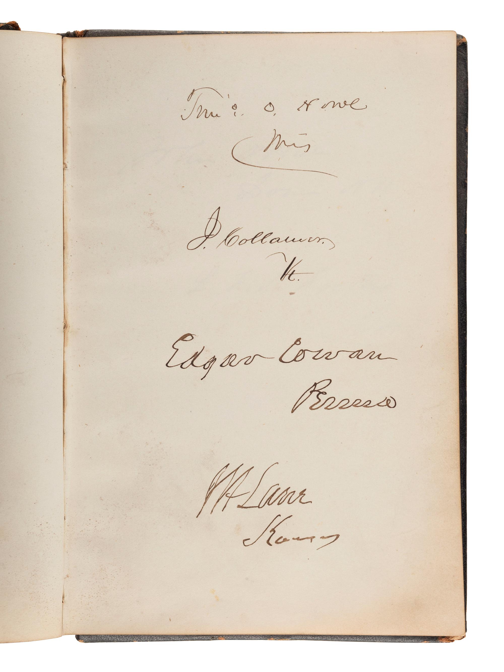 [LINCOLN, Abraham (1809-1865), DOUGLASS, Frederick (ca 1818-1895), and others - AUTOGRAPH ALBUM].