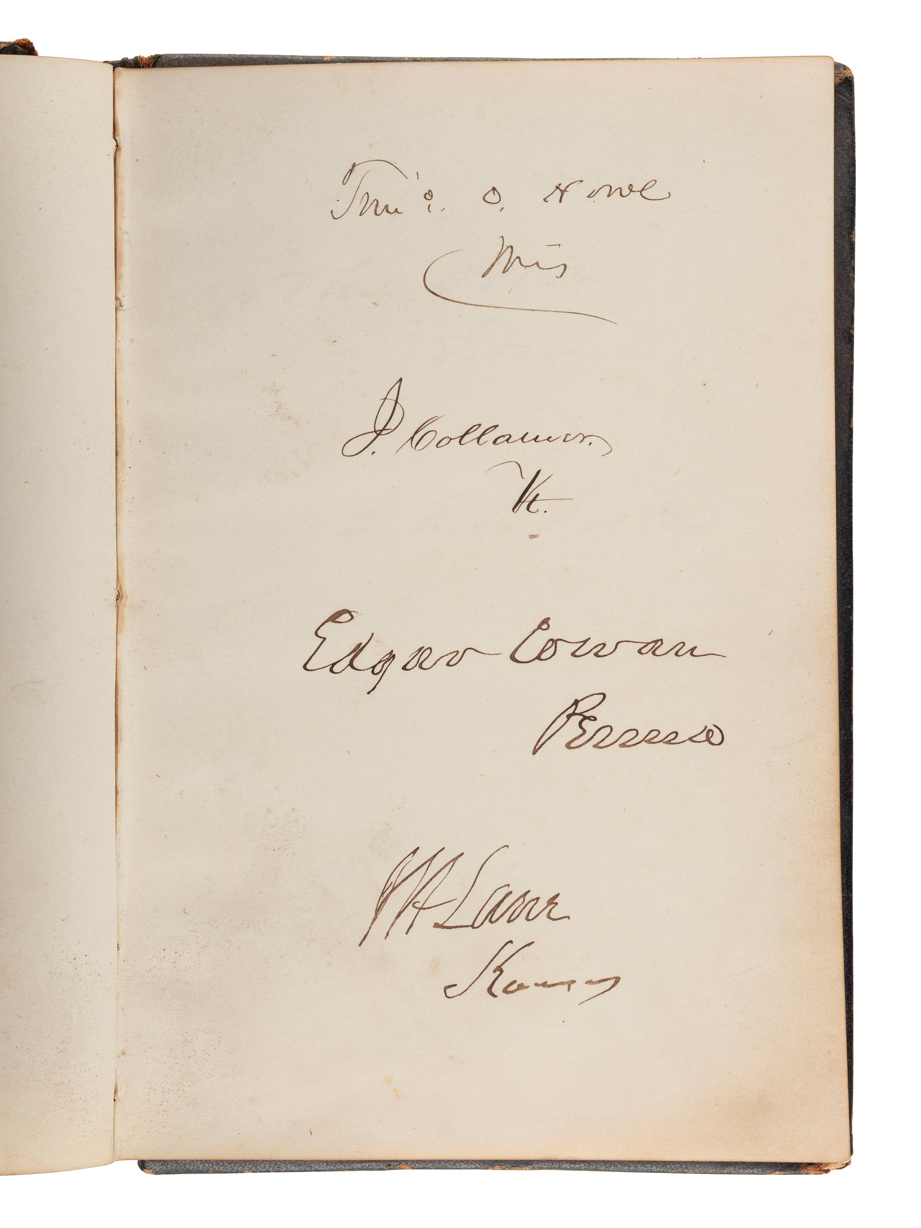 [LINCOLN, Abraham (1809-1865), DOUGLASS, Frederick (ca 1818-1895), and others - AUTOGRAPH ALBUM].