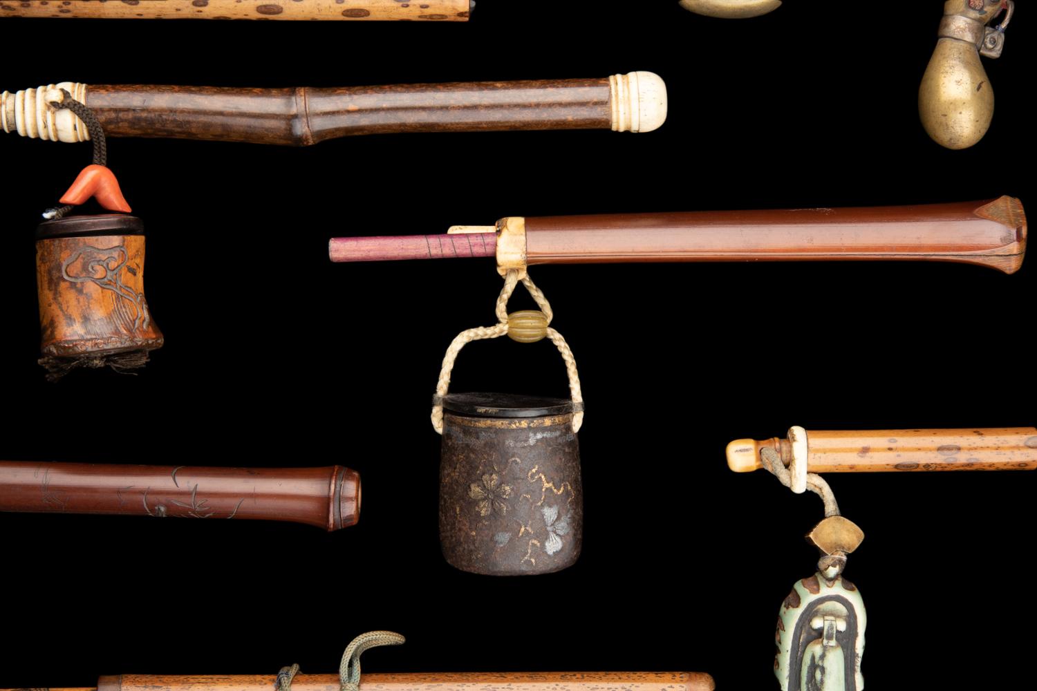 Twelve Japanese Bamboo Portable Writing Sets, Yatate