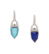 STEPHEN WEBSTER, DOUBLET AND DIAMOND CONVERTIBLE EARCLIPS
