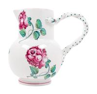 A Tiffany & Co. Strasbourg Flowers Ceramic Pitcher and Serving Bowl