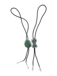 Navajo Silver and Turquoise Bolo Ties