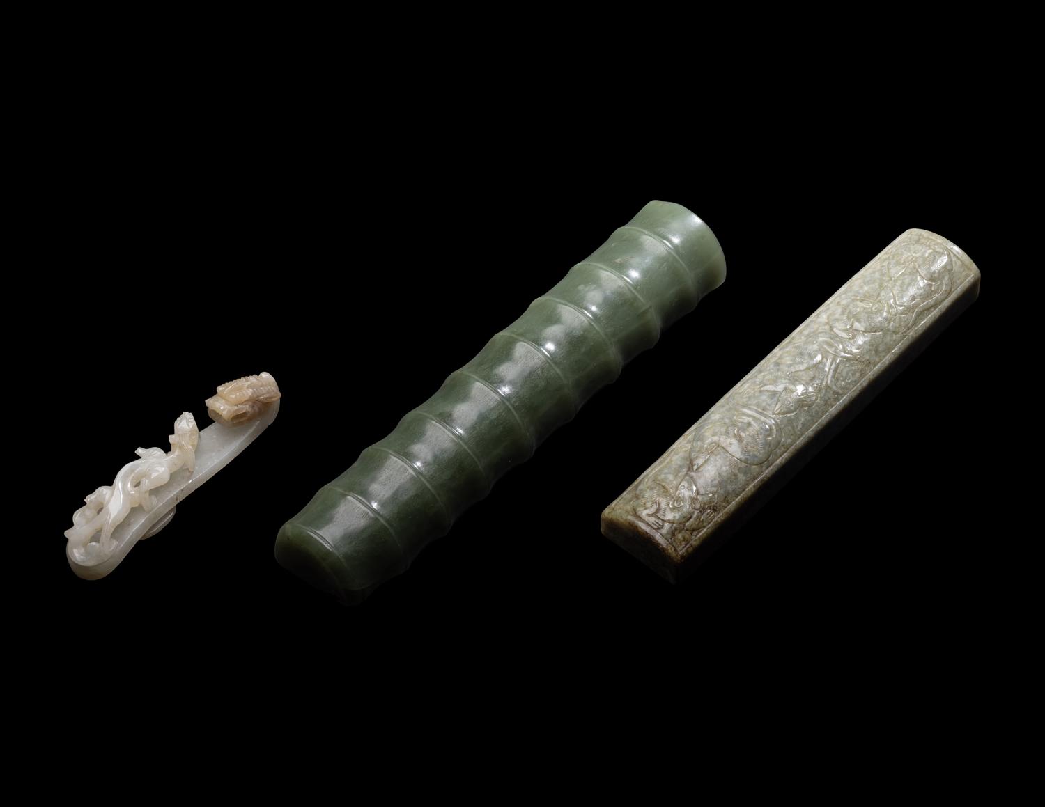 Three Chinese Jade Scholar's Objects